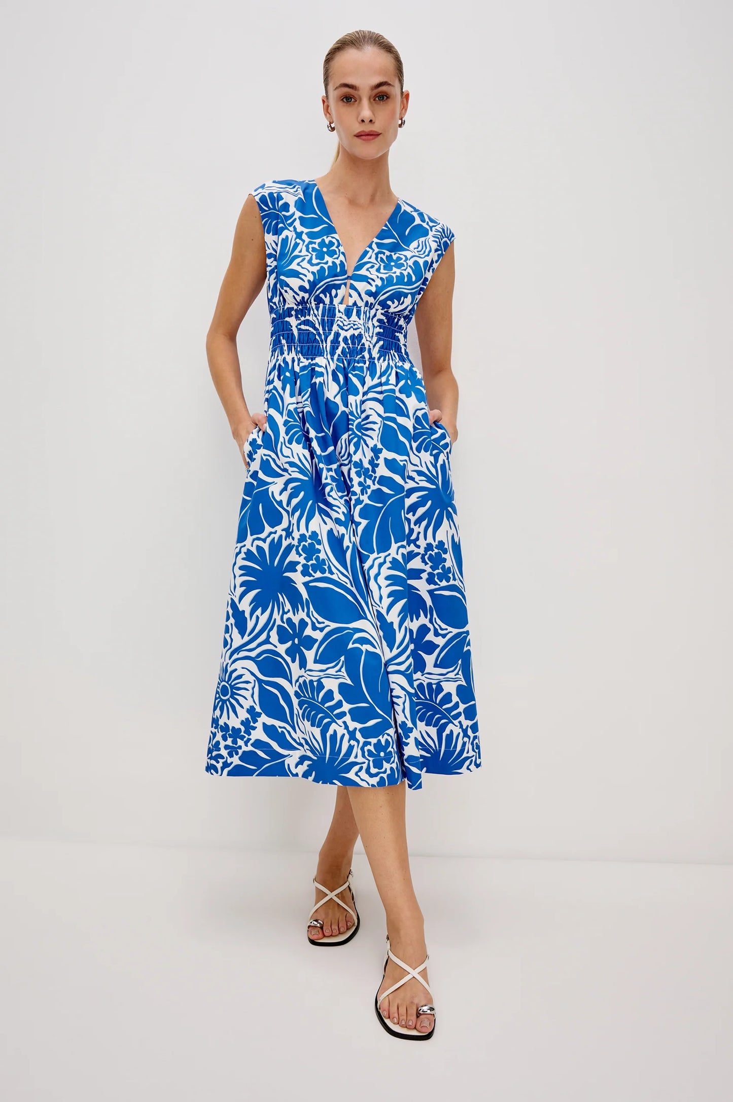 Roxanne Dress Blue Riviera