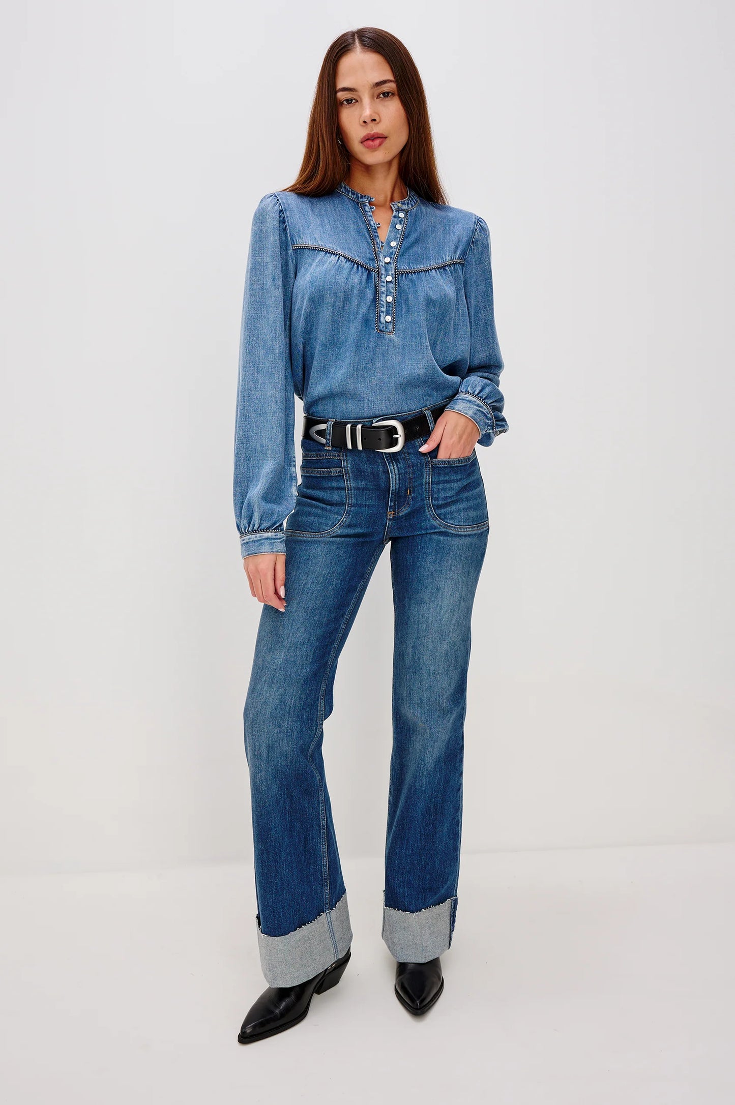 Sunna Top Blue Stone