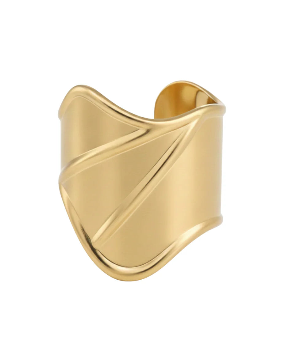 Abstract Bracelet Gold