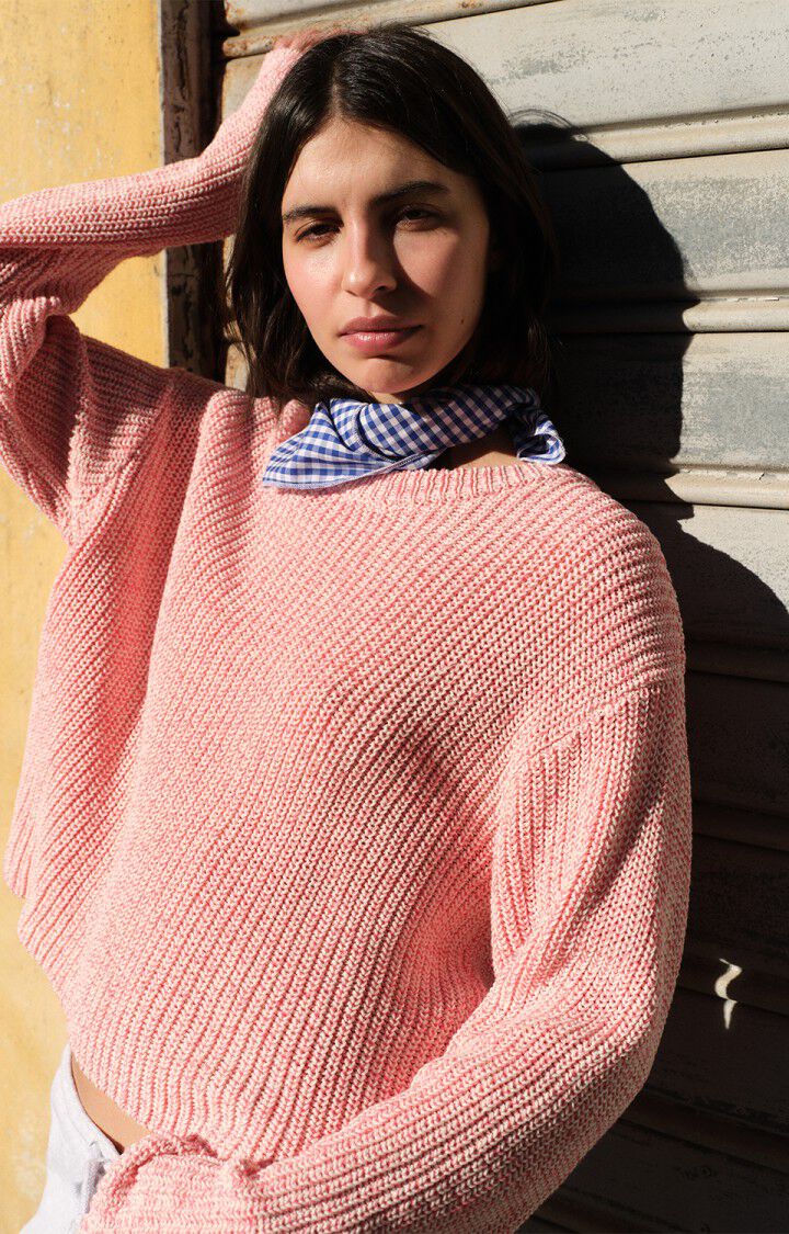 Twily Sweater White Melange Pink