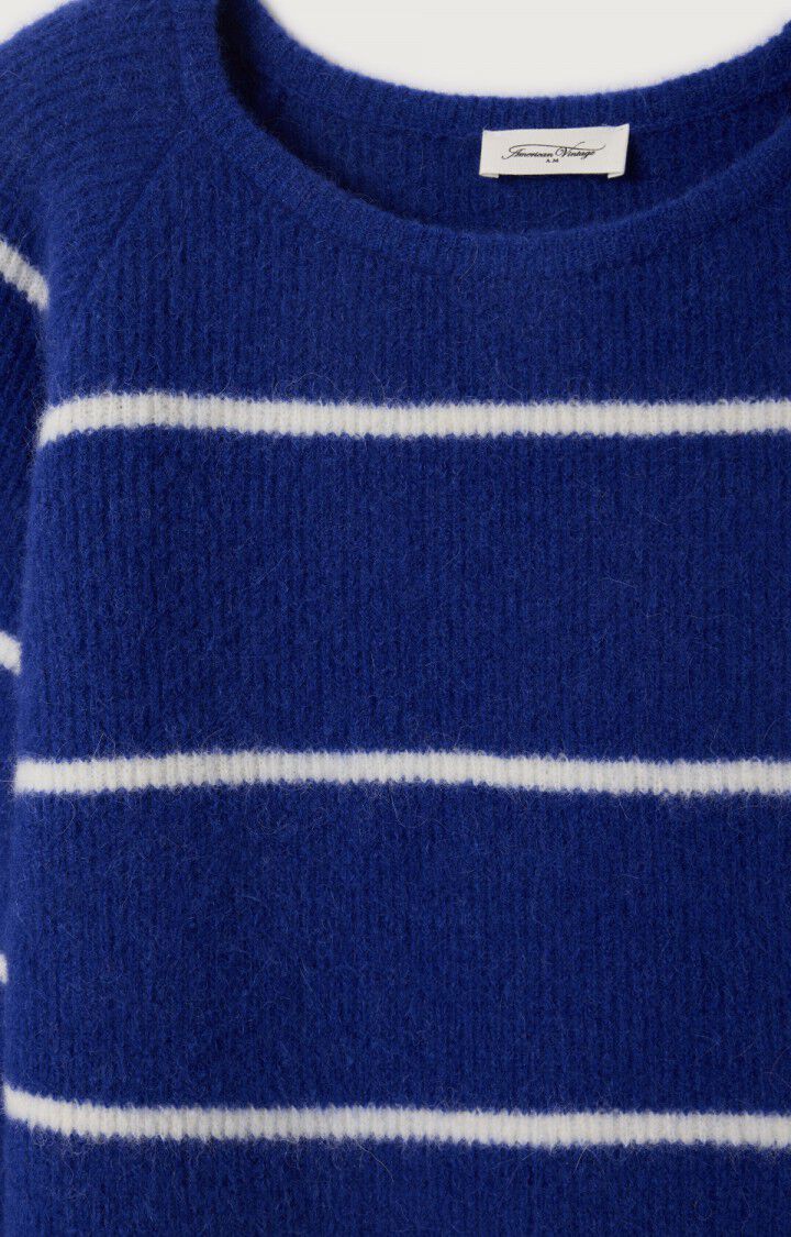 Vitow Sweater Royal Blue White Stripes