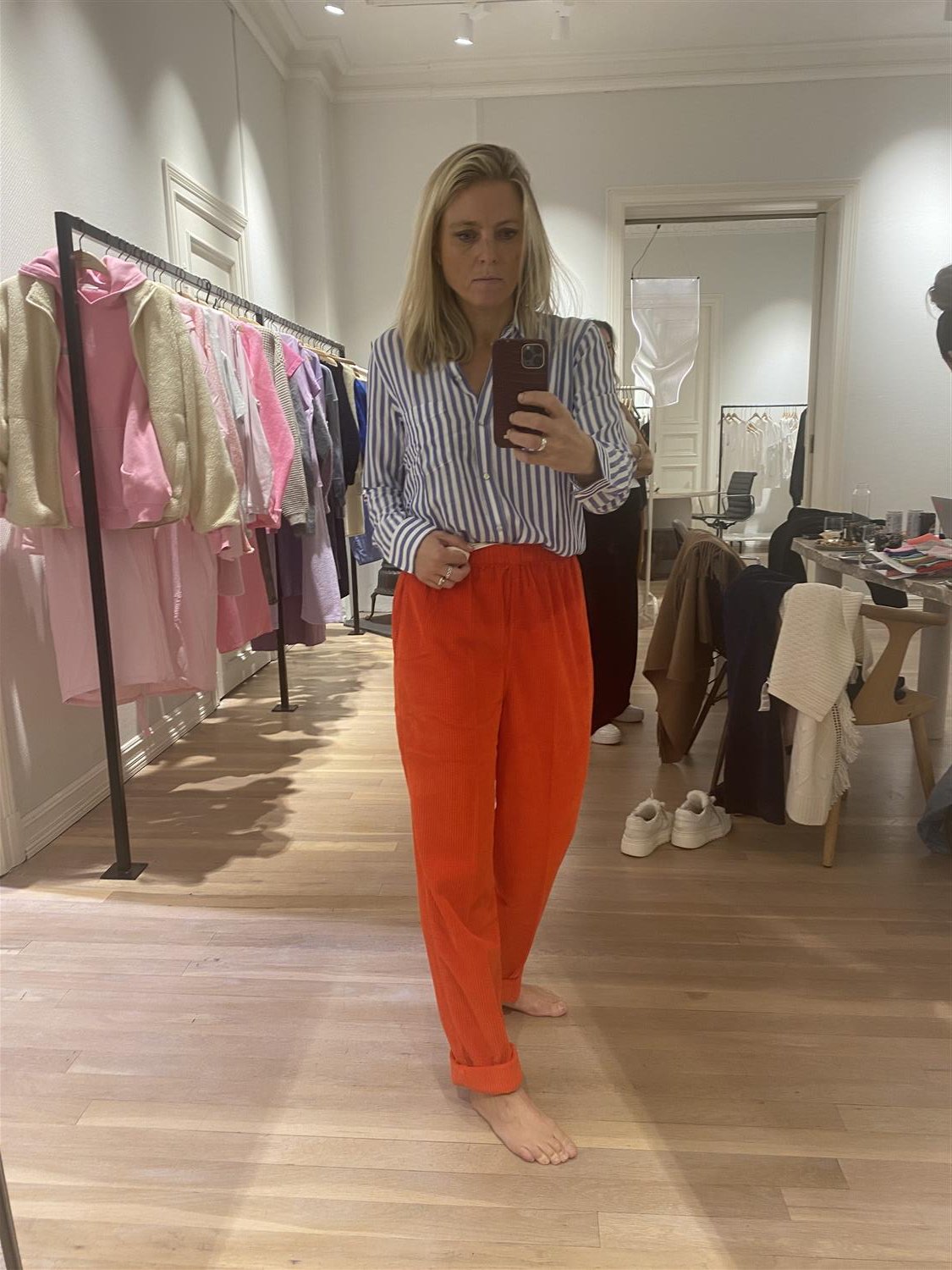 Women Trousers Padow Strawberry