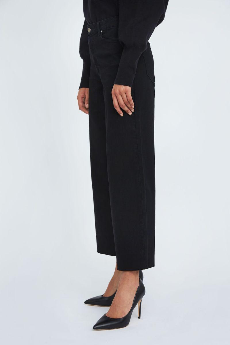 Abby Jeans Ankle Raw Black - No22 Damplassen
