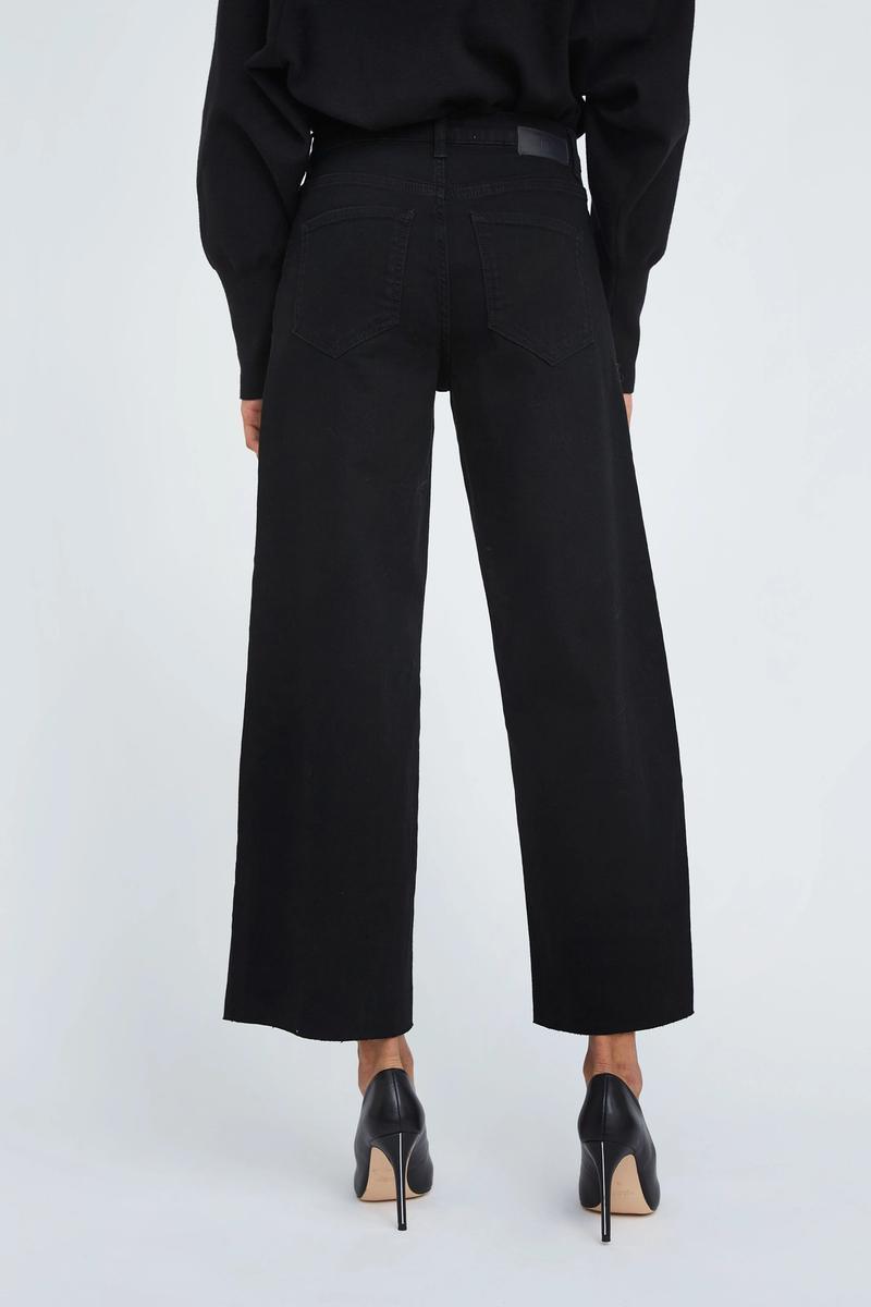 Abby Jeans Ankle Raw Black - No22 Damplassen