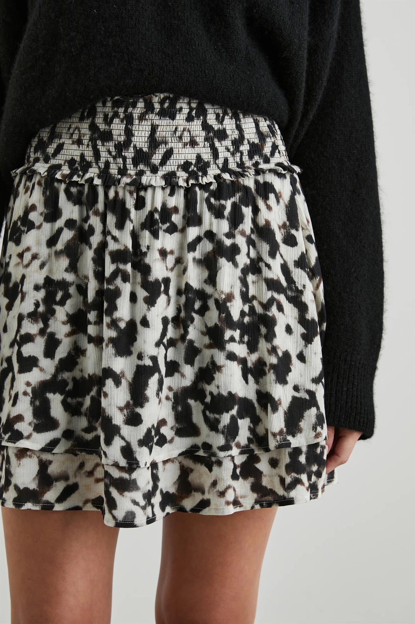 Addison Skirt Blurred Cheetah - No22 Damplassen