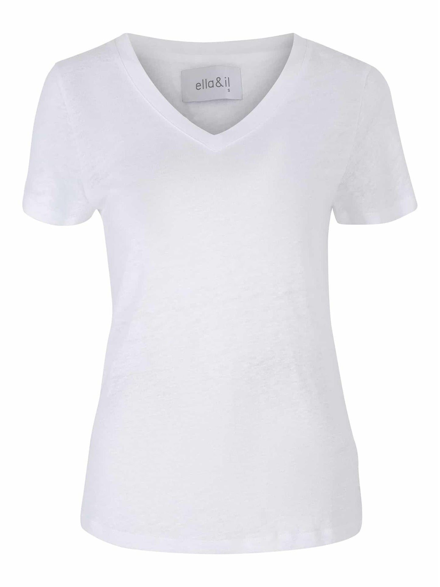 Alethe Linen Tee White - No22 Damplassen