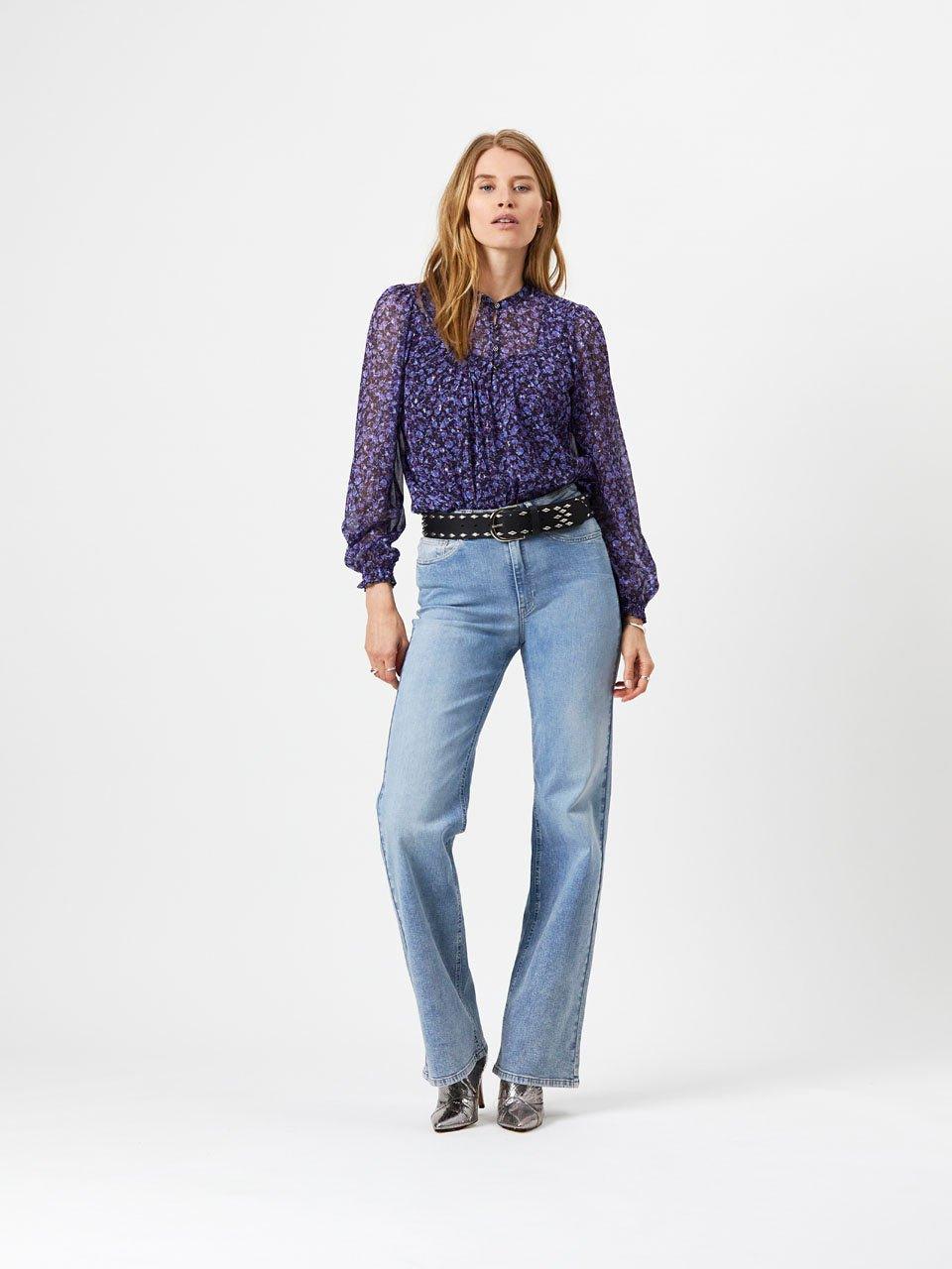 Alley Printed Top Multicolour - No22 Damplassen
