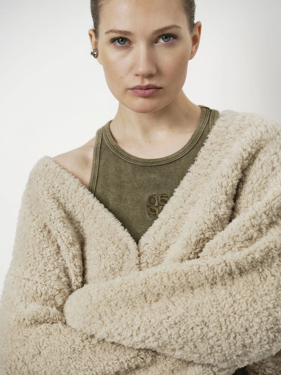 Ambra Cropped Cardigan Vanilla Chai - No22 Damplassen