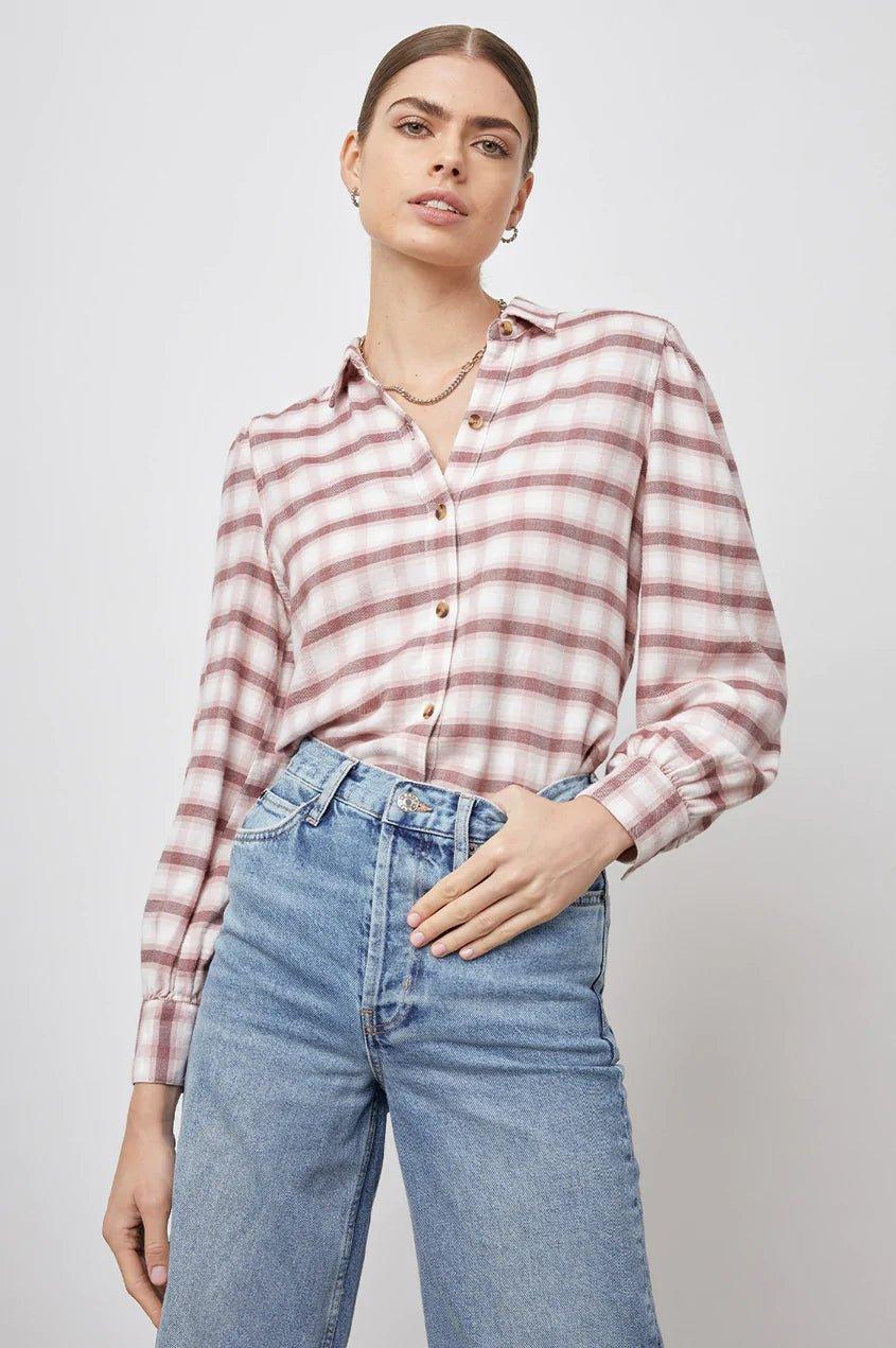 Rails - Angelica Shirt Mauve Rose Iron - No22 Damplassen