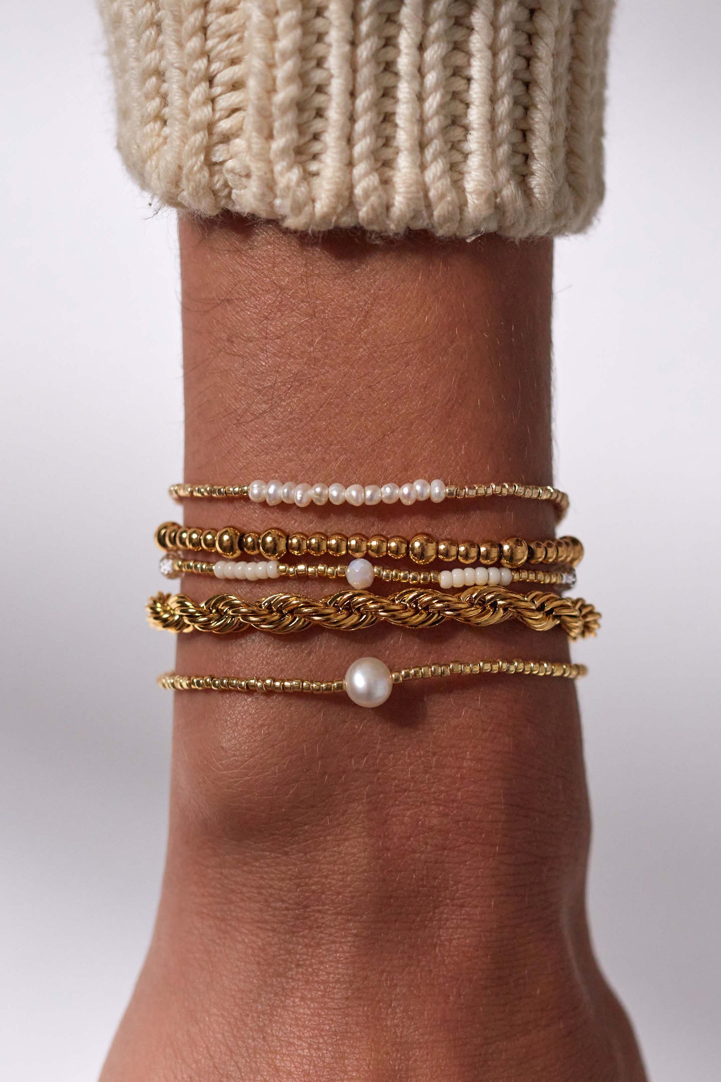 Clemence Bracelet Ecru