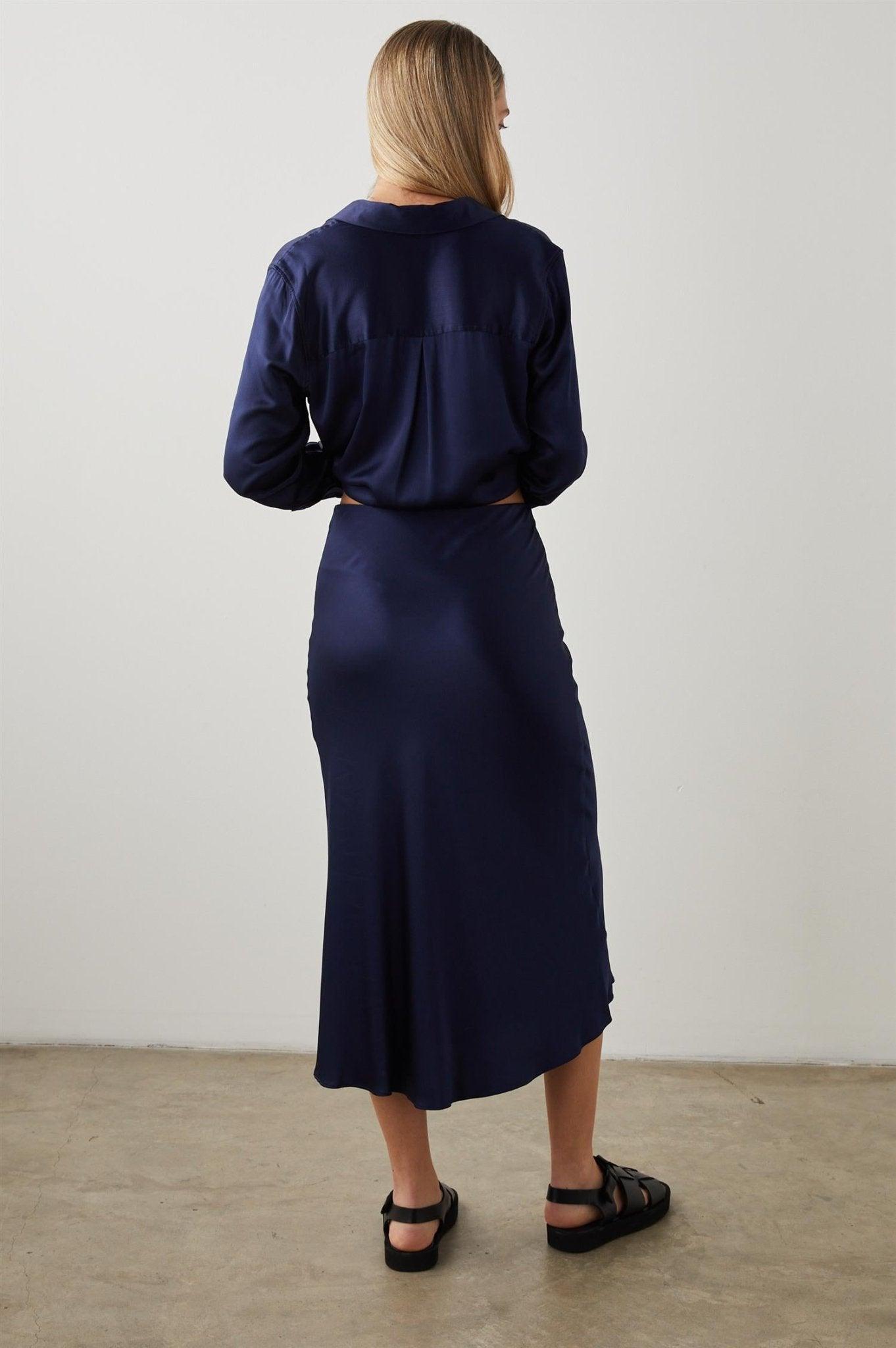 Anya Skirt Navy - No22 Damplassen