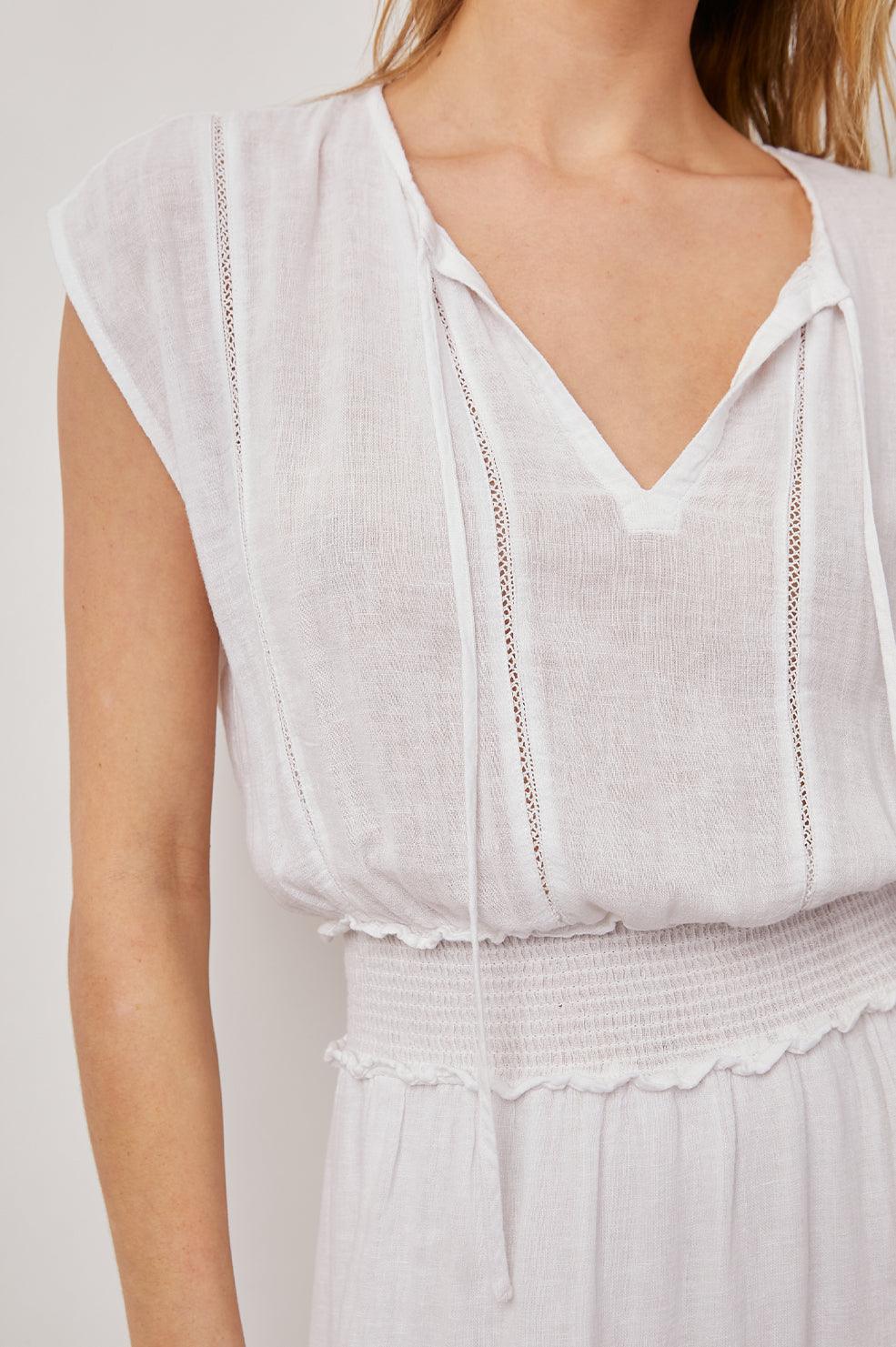 Ashlyn Dress White Lace Detail - No22 Damplassen