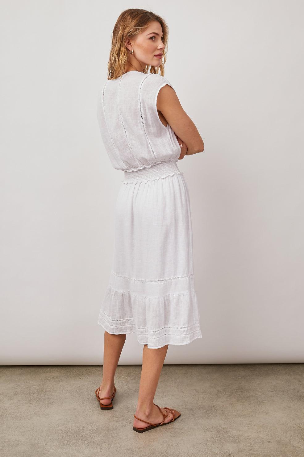 Ashlyn Dress White Lace Detail - No22 Damplassen