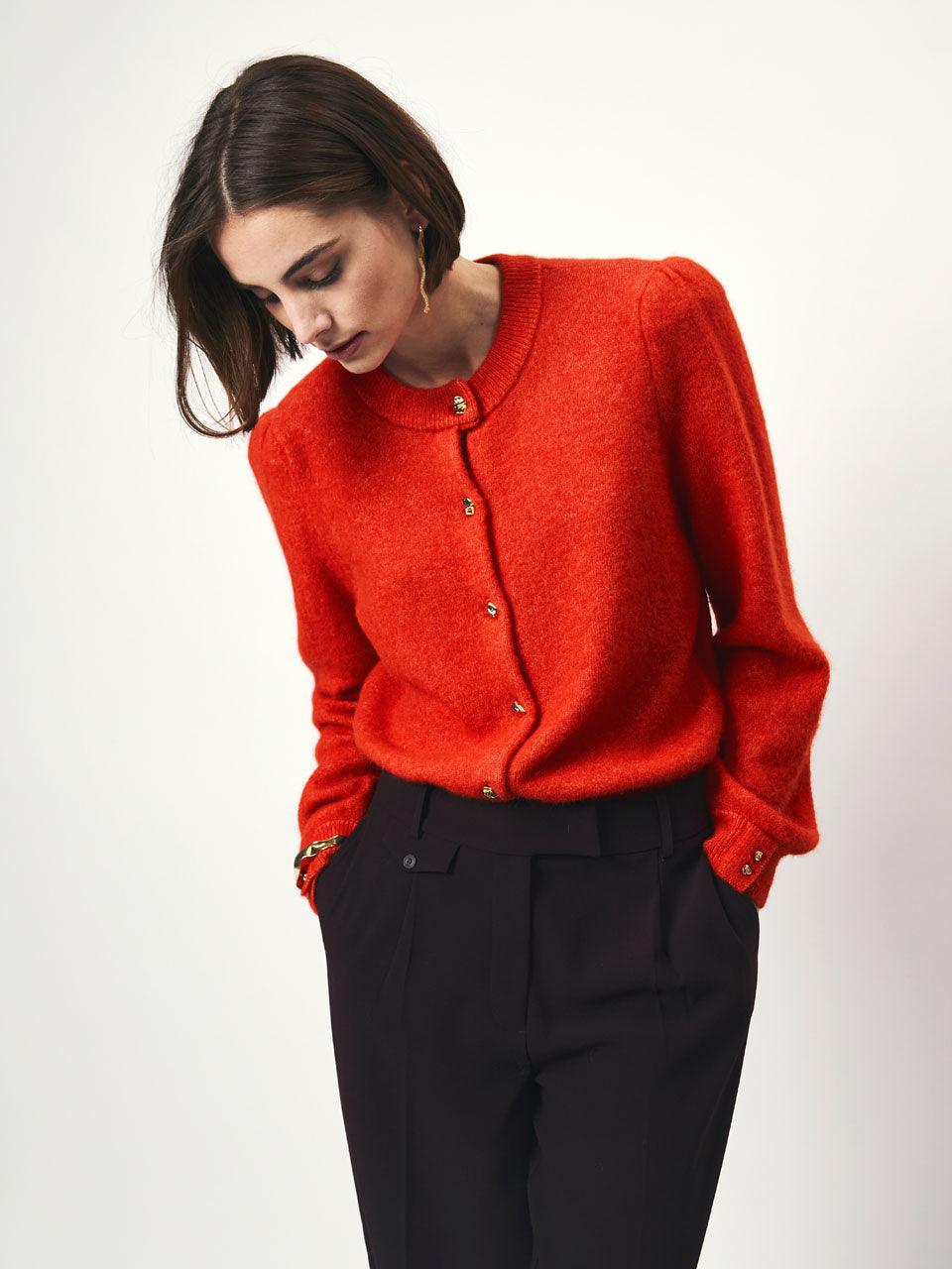 Attica Cardigan Amber Orange - No22 Damplassen