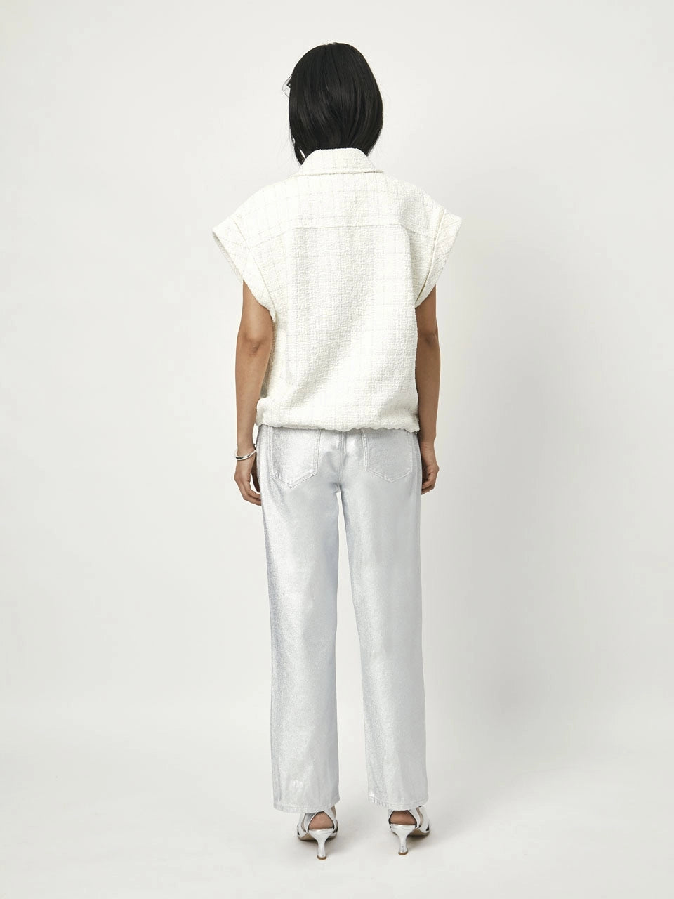 Axelle Straight Jeans Silver - No22 Damplassen