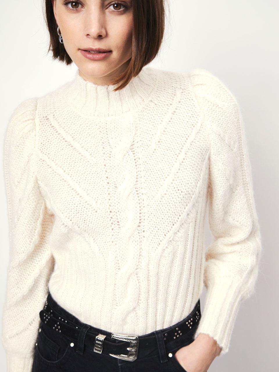 Azalee Turtleneck Sweater Butter Cream - No22 Damplassen