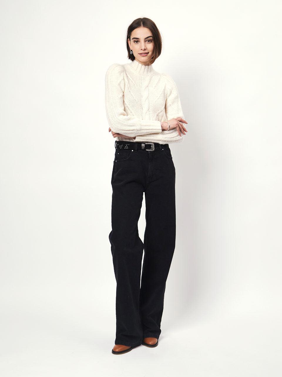Azalee Turtleneck Sweater Butter Cream - No22 Damplassen