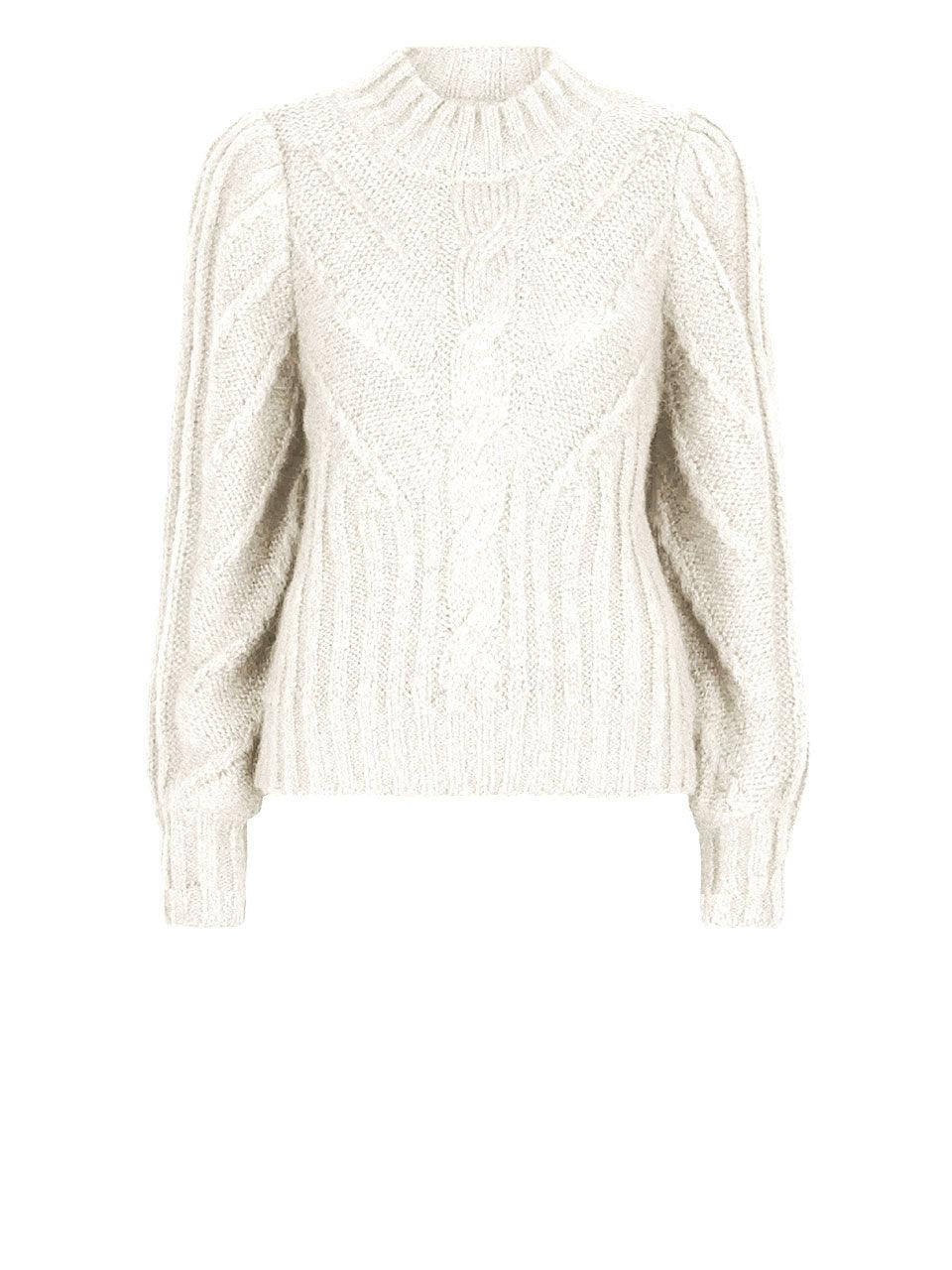 Azalee Turtleneck Sweater Butter Cream - No22 Damplassen