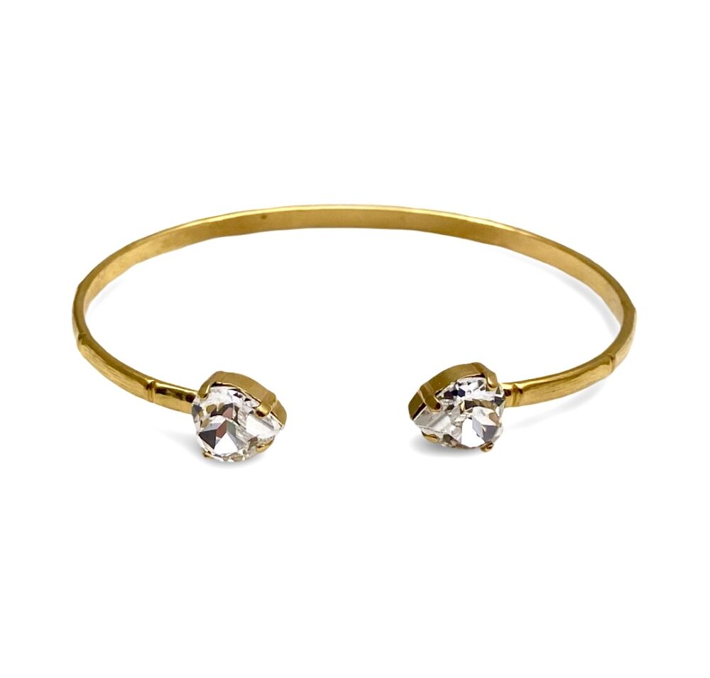 Bamboo Hearts Bracelet White