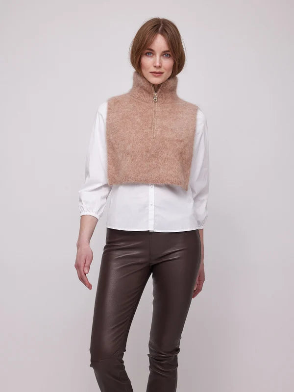 Belinda Chunky High Neck Beige Melange - No22 Damplassen
