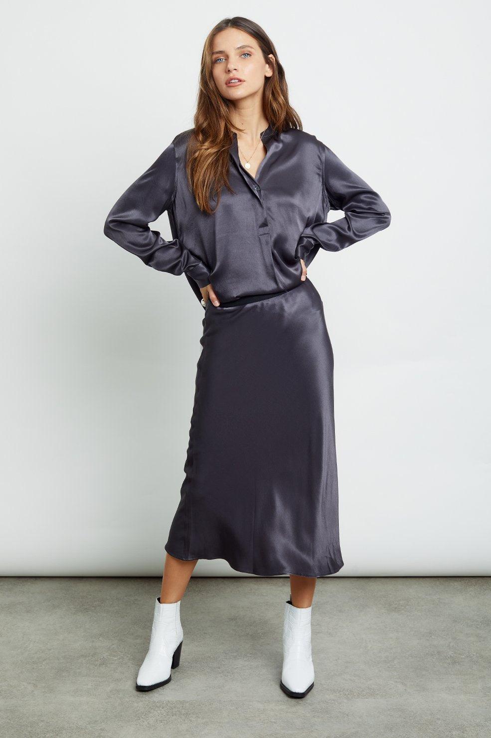 Rails - Berlin Skirt Slate - No22 Damplassen