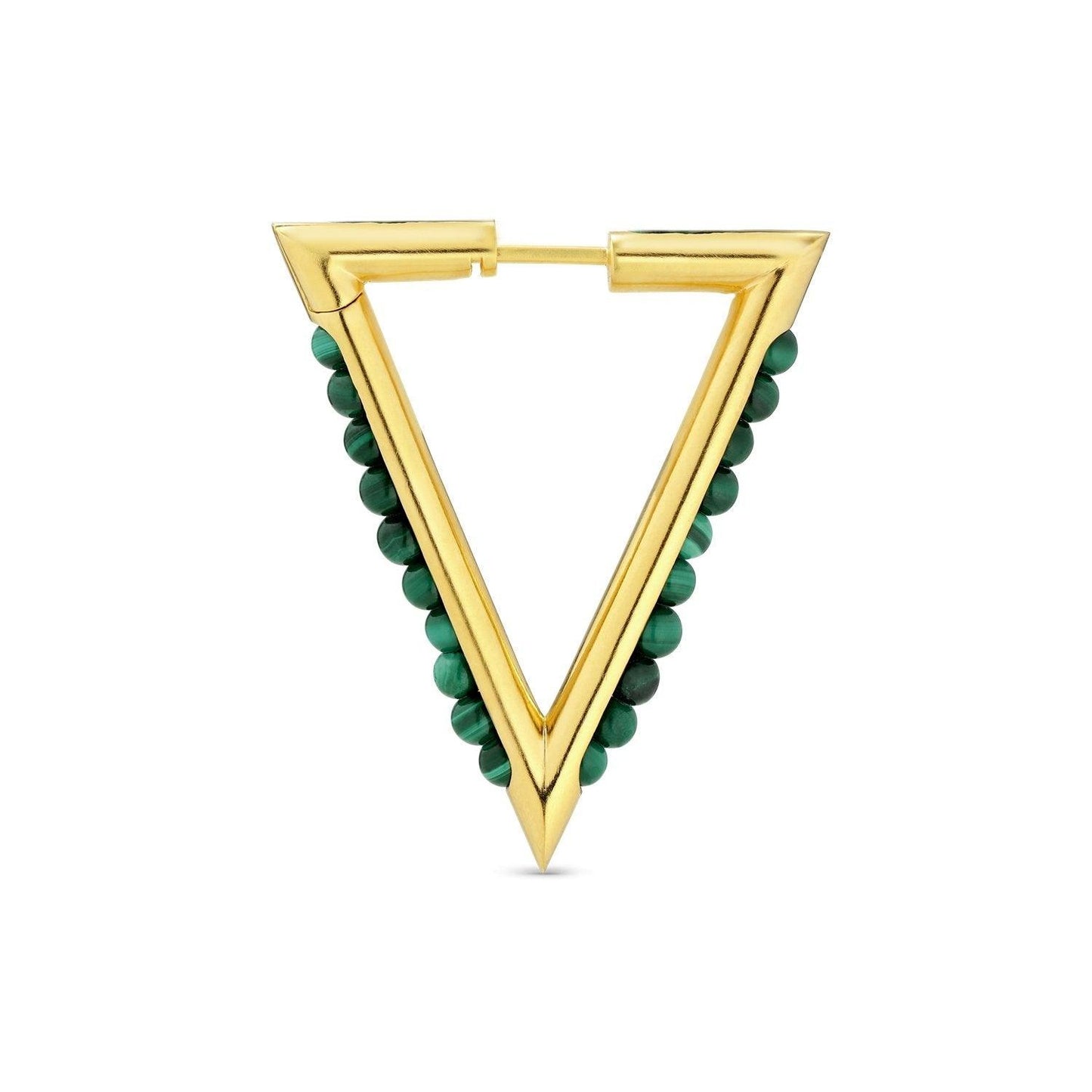Bermuda Malachite Earrings Gold - No22 Damplassen