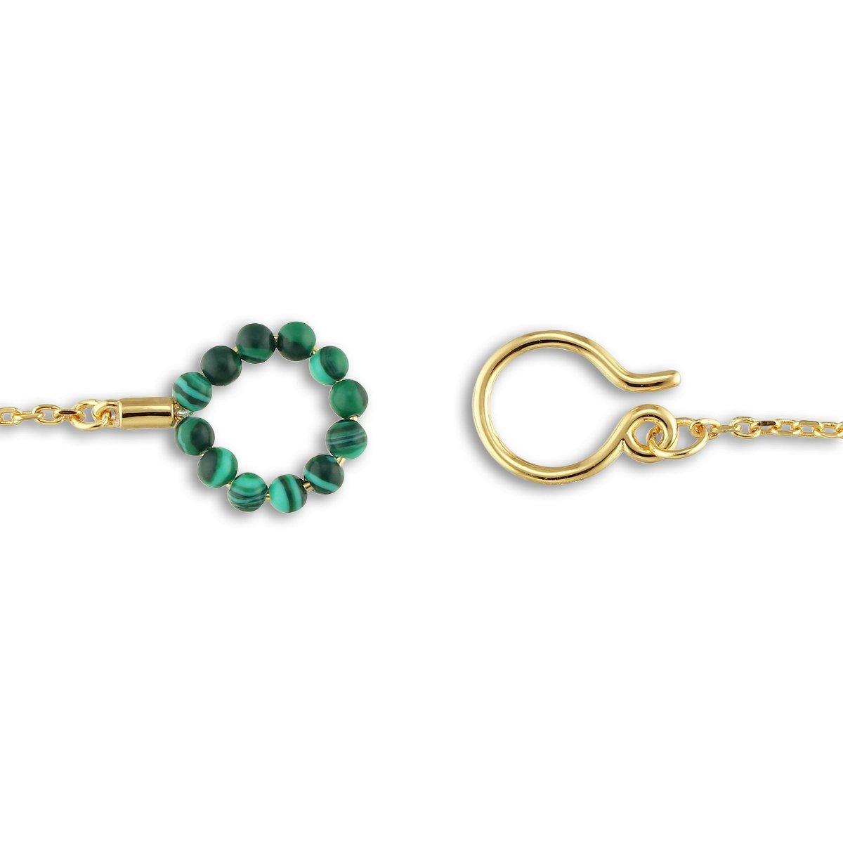 Jane Kønig - Bermuda Malachite Necklace Gold - No22 Damplassen