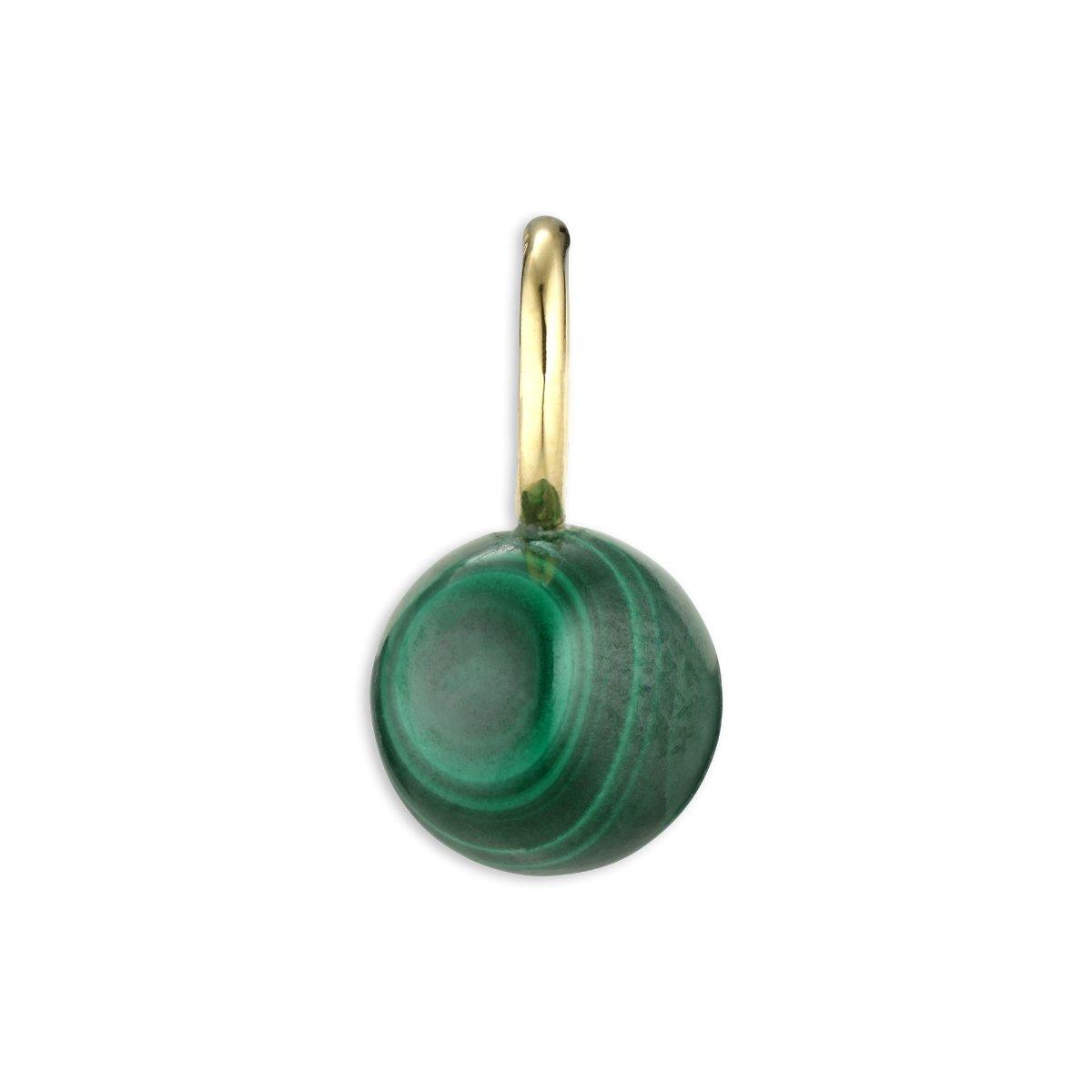 Jane Kønig - Bermuda Malachite Pendant Gold - No22 Damplassen