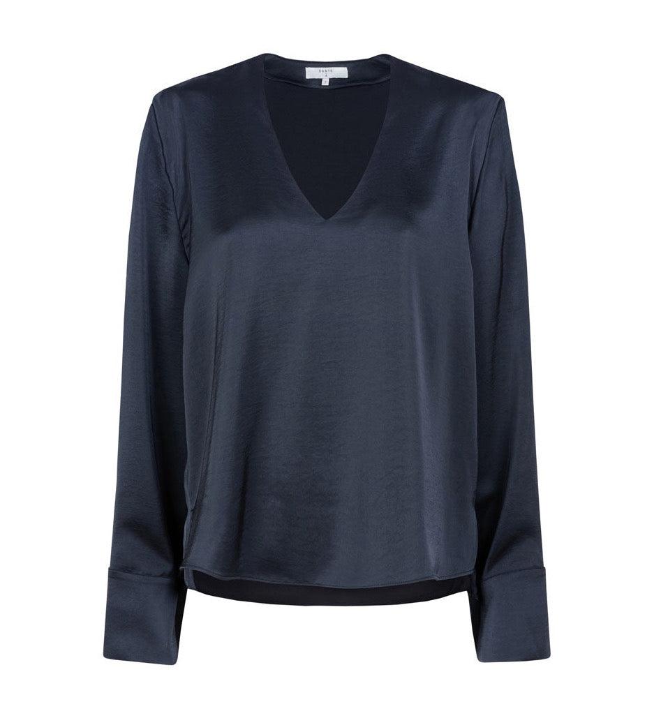 Bodil Top Carbon Blue - No22 Damplassen