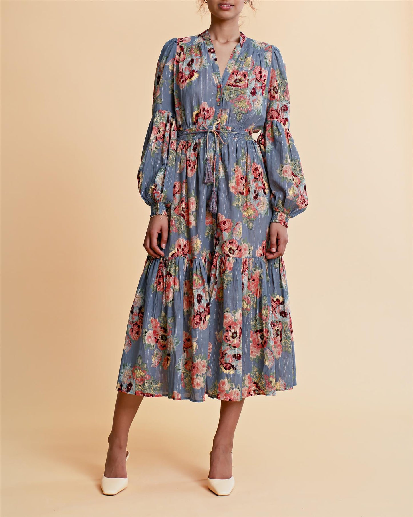 Bohemian Midi Dress Vintage Bouquet - No22 Damplassen