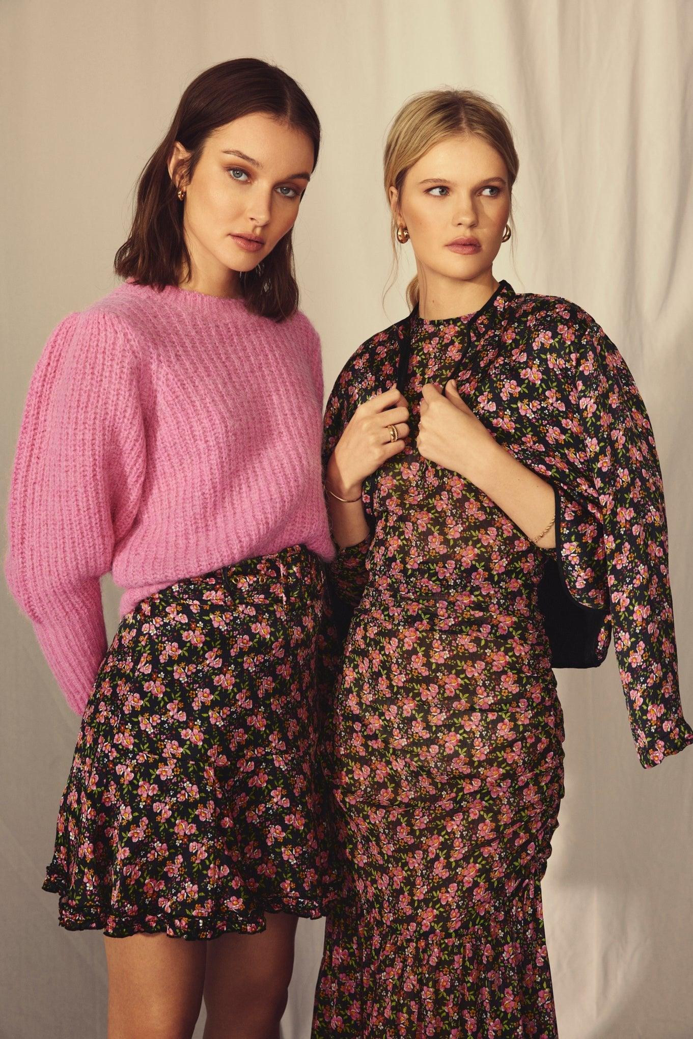 Bubble Satin Jacket Cherry Blossom - No22 Damplassen