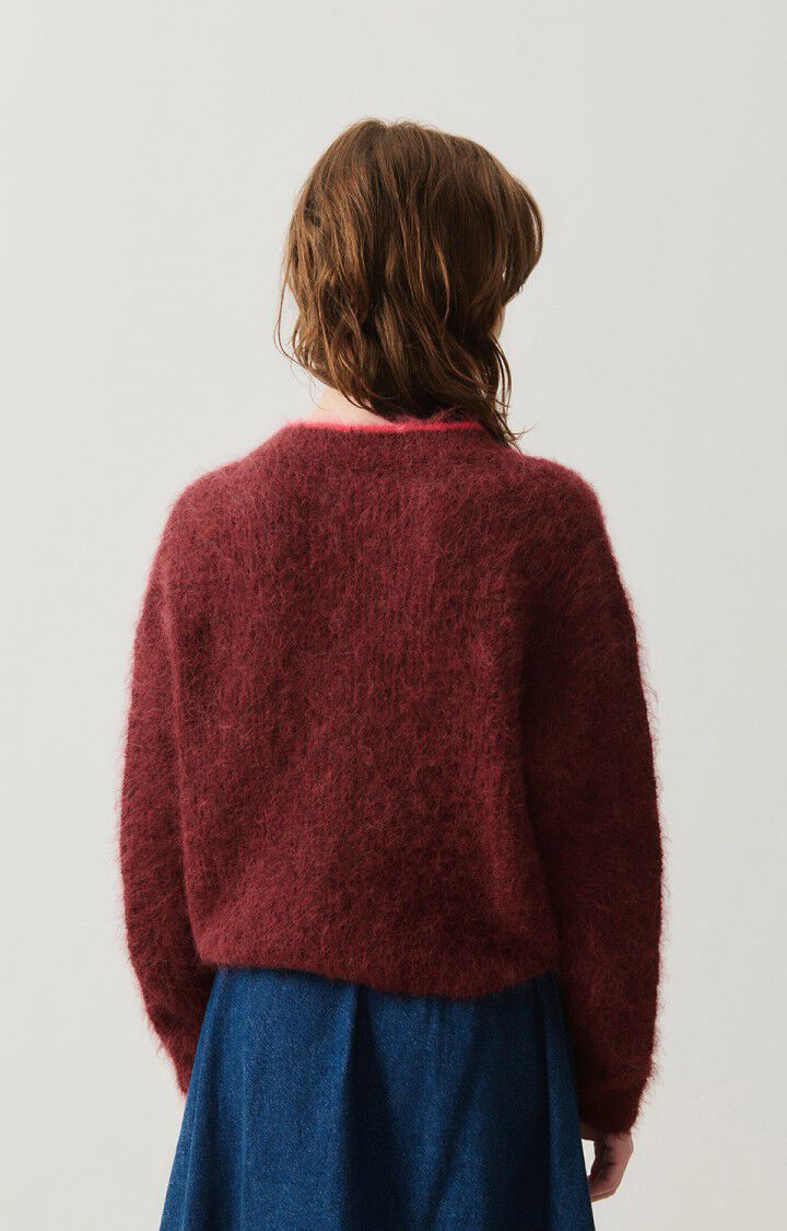 Bymi Cardigan Burgundy Black Melange - No22 Damplassen