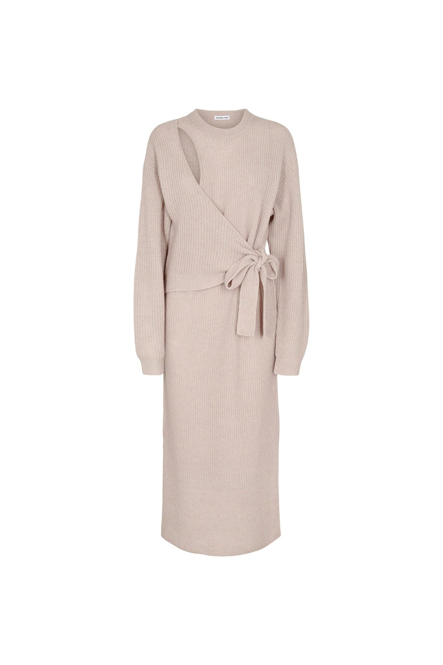 Carmen Tie Dress Beige - No22 Damplassen