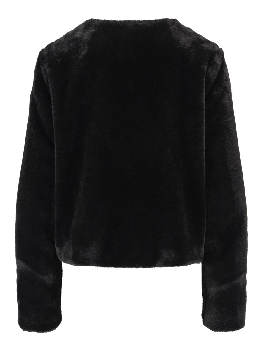 Carro Fake Fur Jacket Black - No22 Damplassen