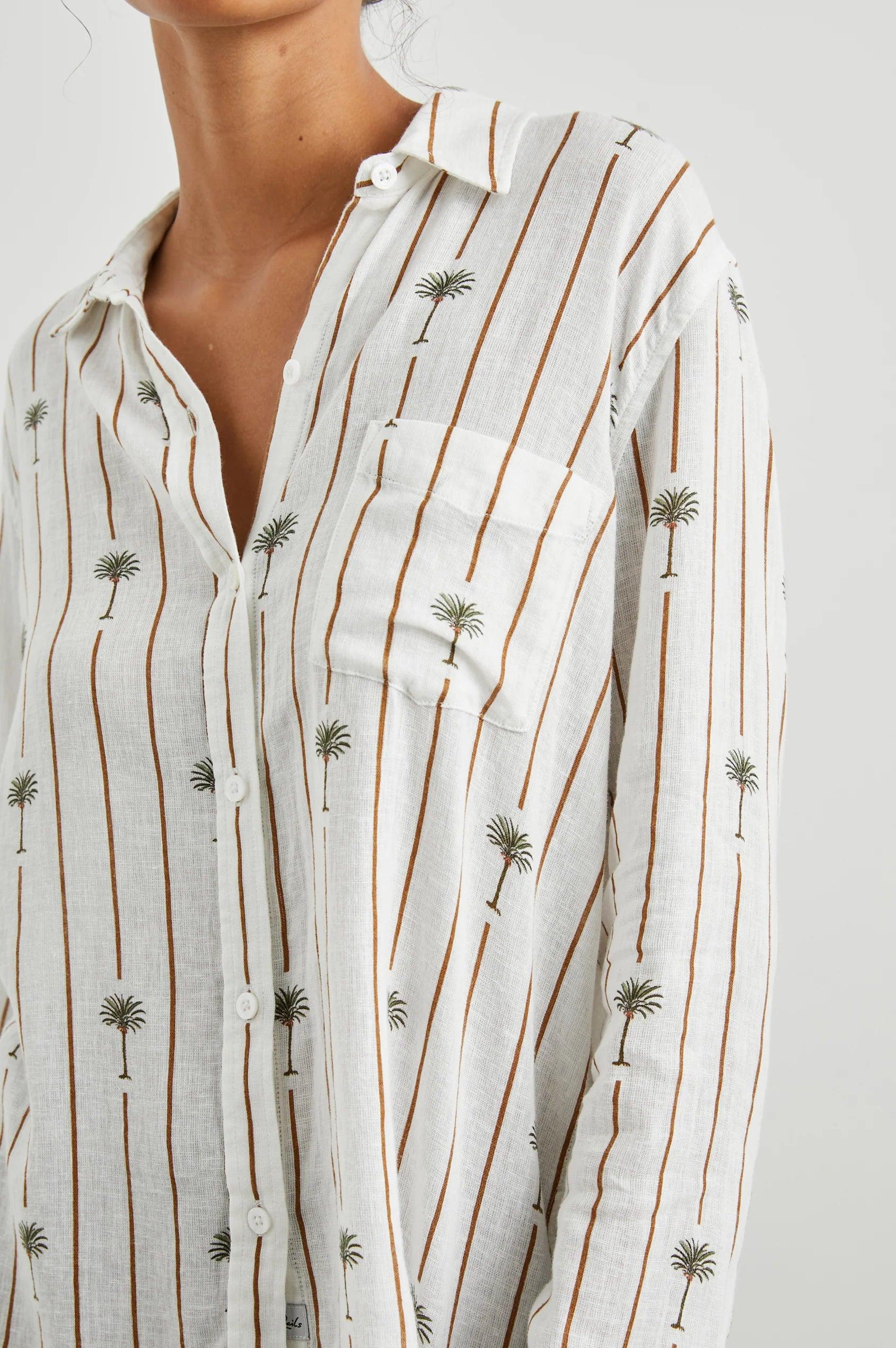 Charli Shirt Stripe Palms - No22 Damplassen