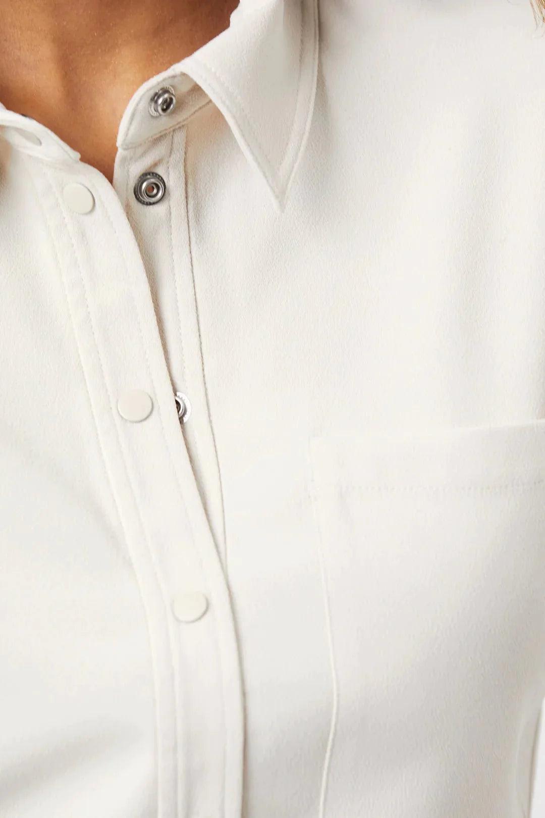 Christy Shirt Dress Chalk - No22 Damplassen