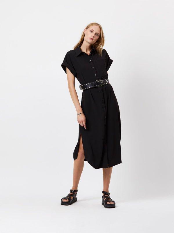 Christy Shirt Dress Raven - No22 Damplassen