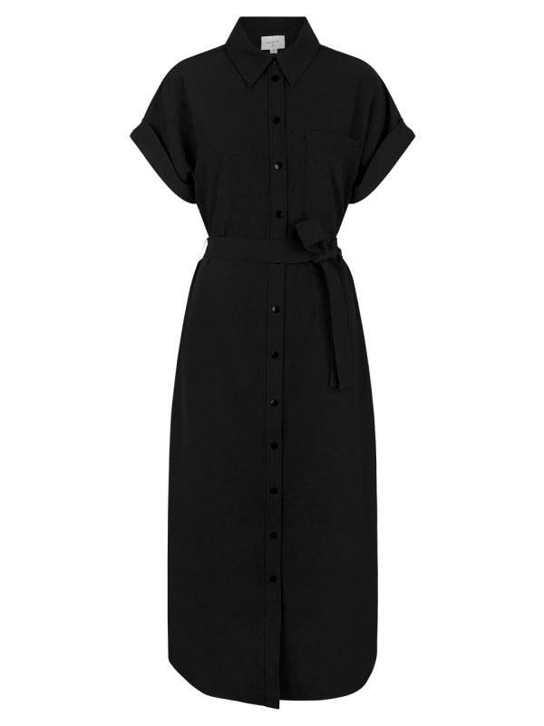 Christy Shirt Dress Raven - No22 Damplassen