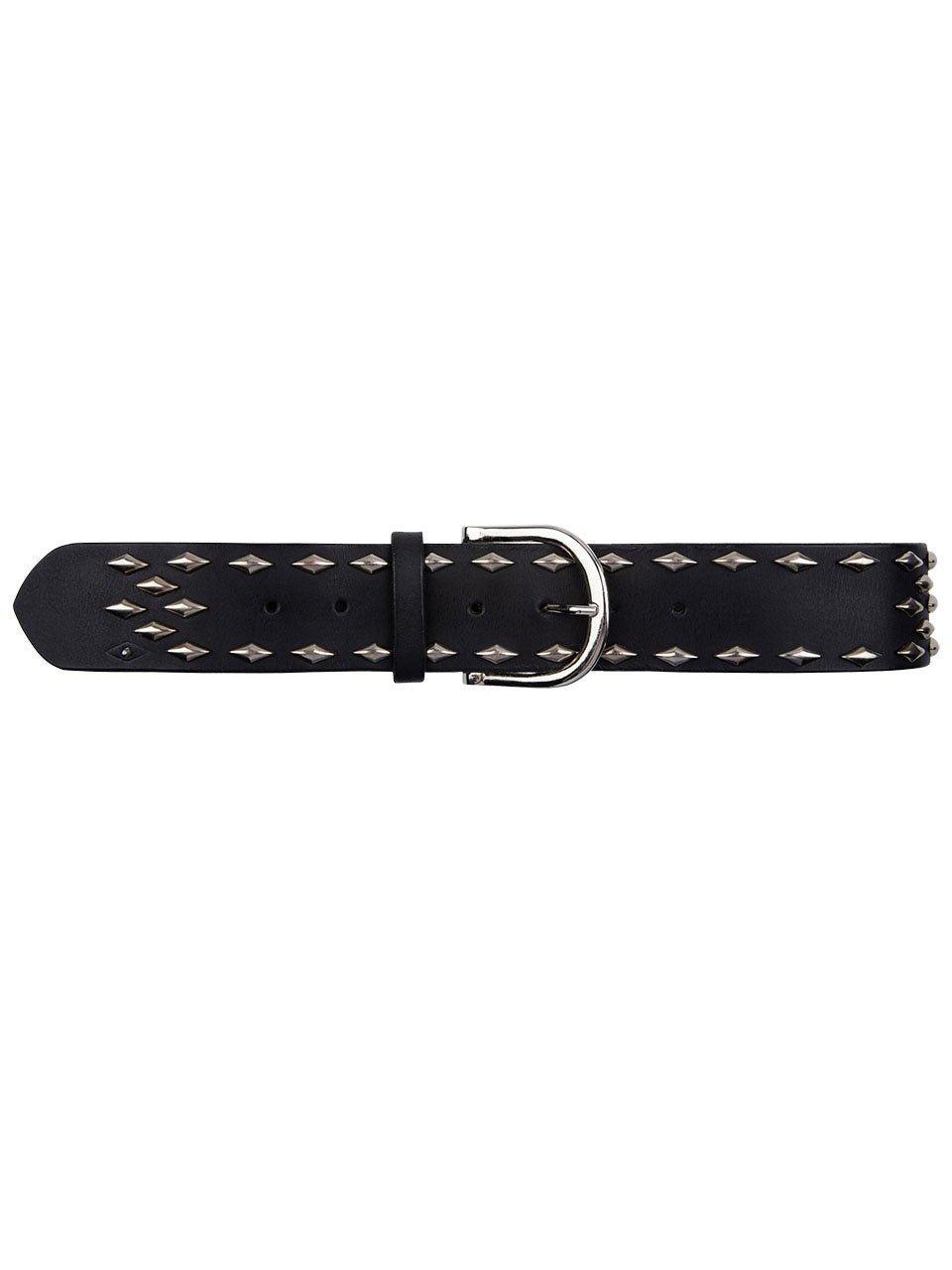 Cinque Leather Rivet Belt Raven - No22 Damplassen