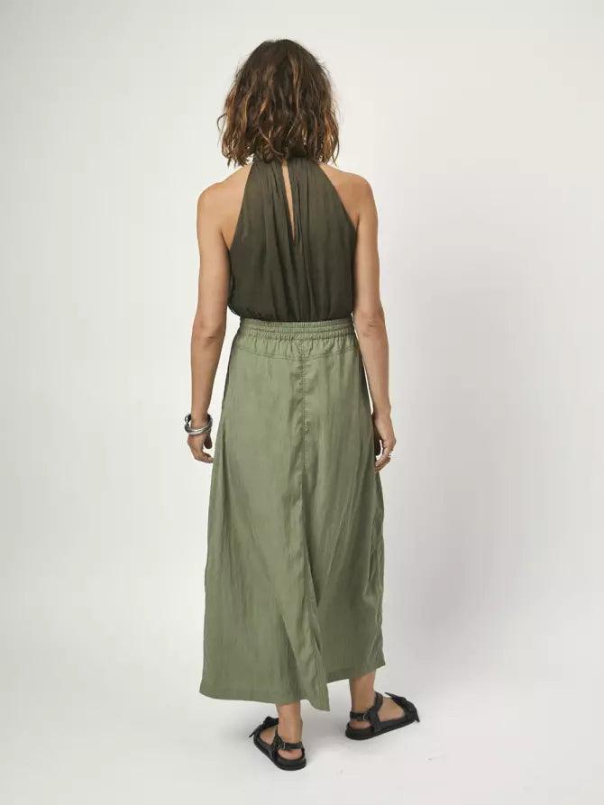 Clive Parachute Skirt Thyme Green - No22 Damplassen
