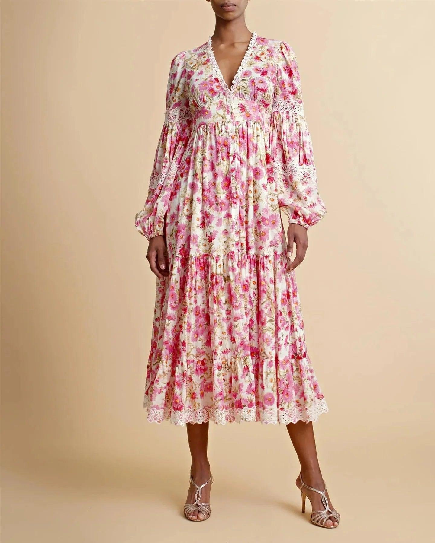 bytimo cotton slub button down dress byTiMo Floral Slub Cotton Button Down Mini Dress in Butterfly Field Size Large