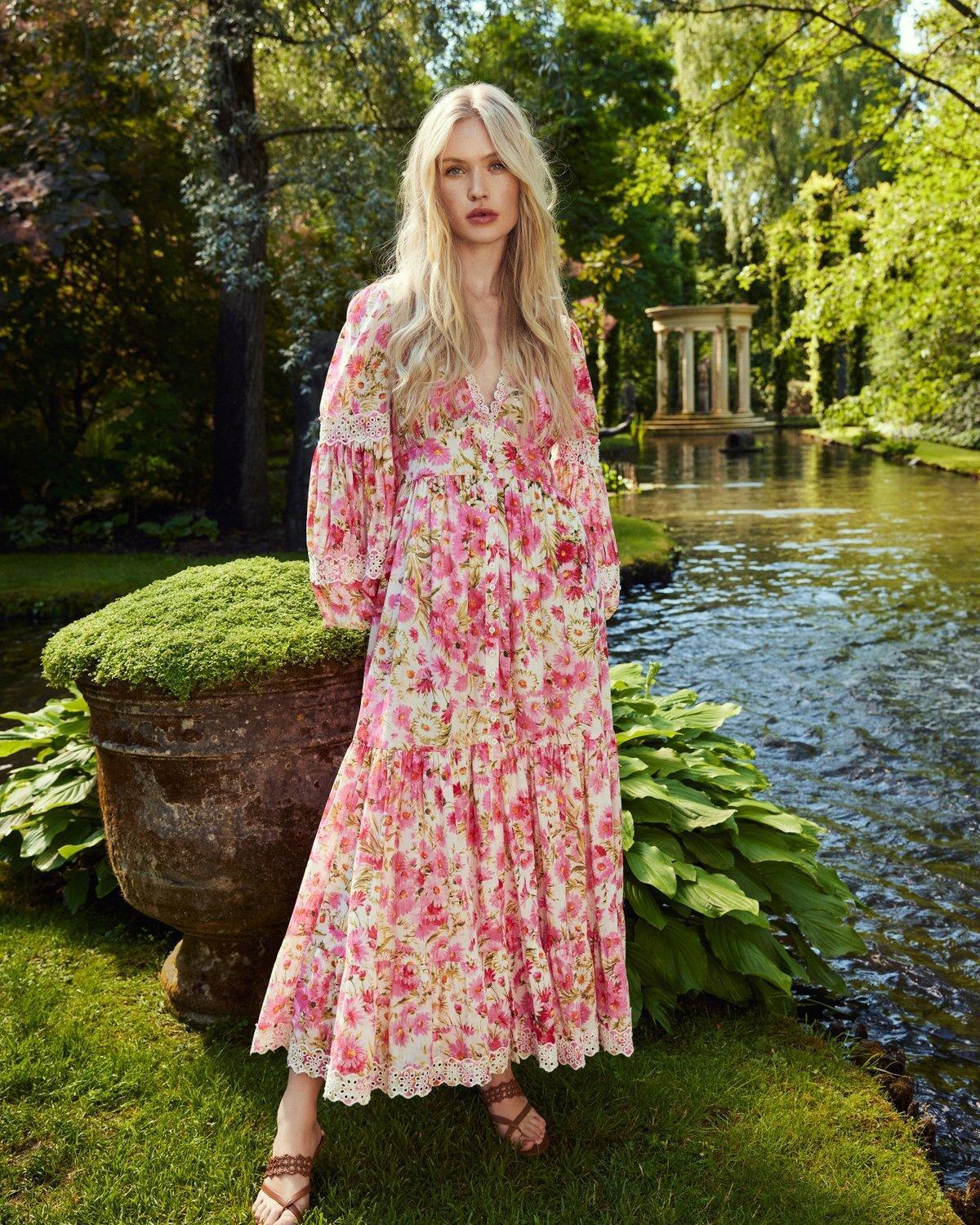 Cotton Slub Button Down Daisy Garden - No22 Damplassen