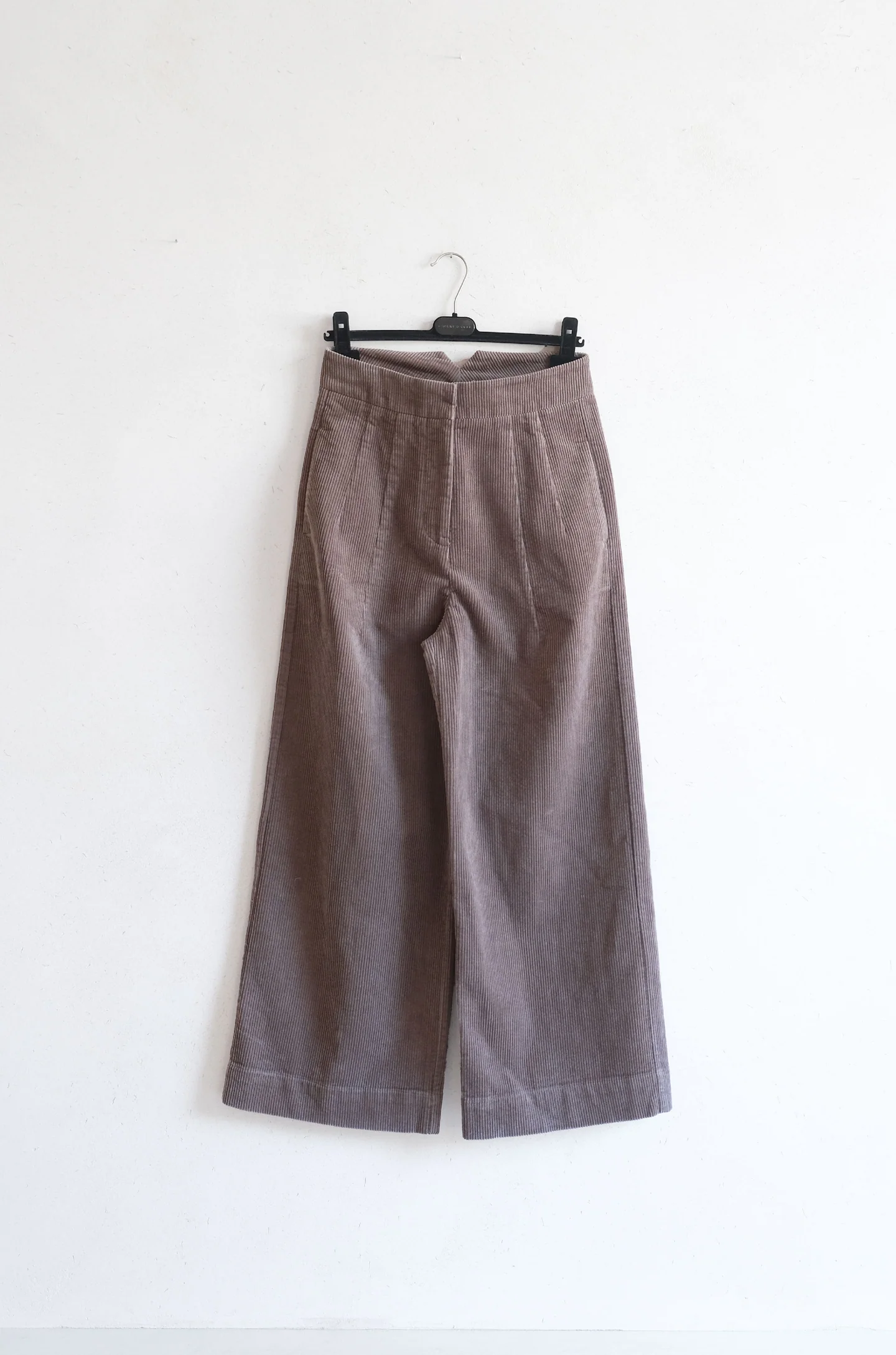 Courdroy Highwaist Pants Dark Beige - No22 Damplassen