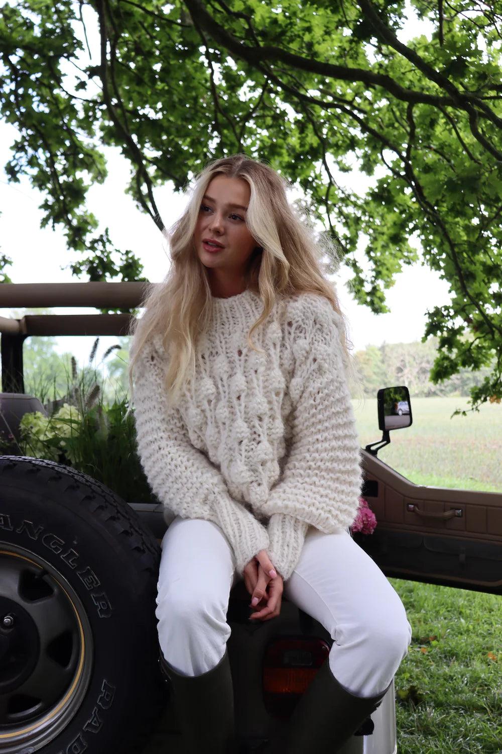 Damaris Sweater Off White - No22 Damplassen