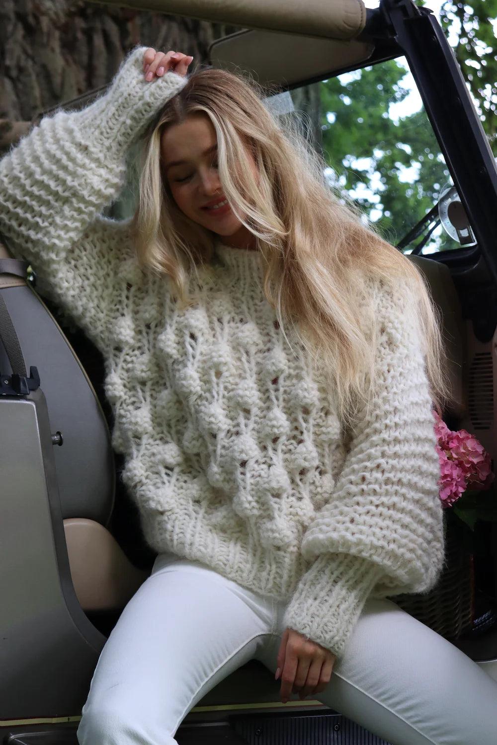 Damaris Sweater Off White - No22 Damplassen