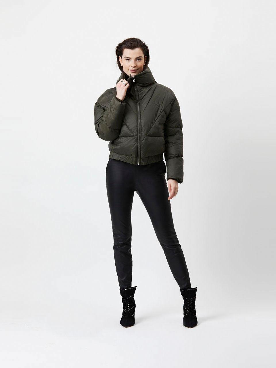 Dawson Puffer Jacket Army Green - No22 Damplassen