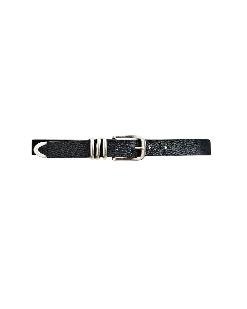 Tribel Belt Black Silver