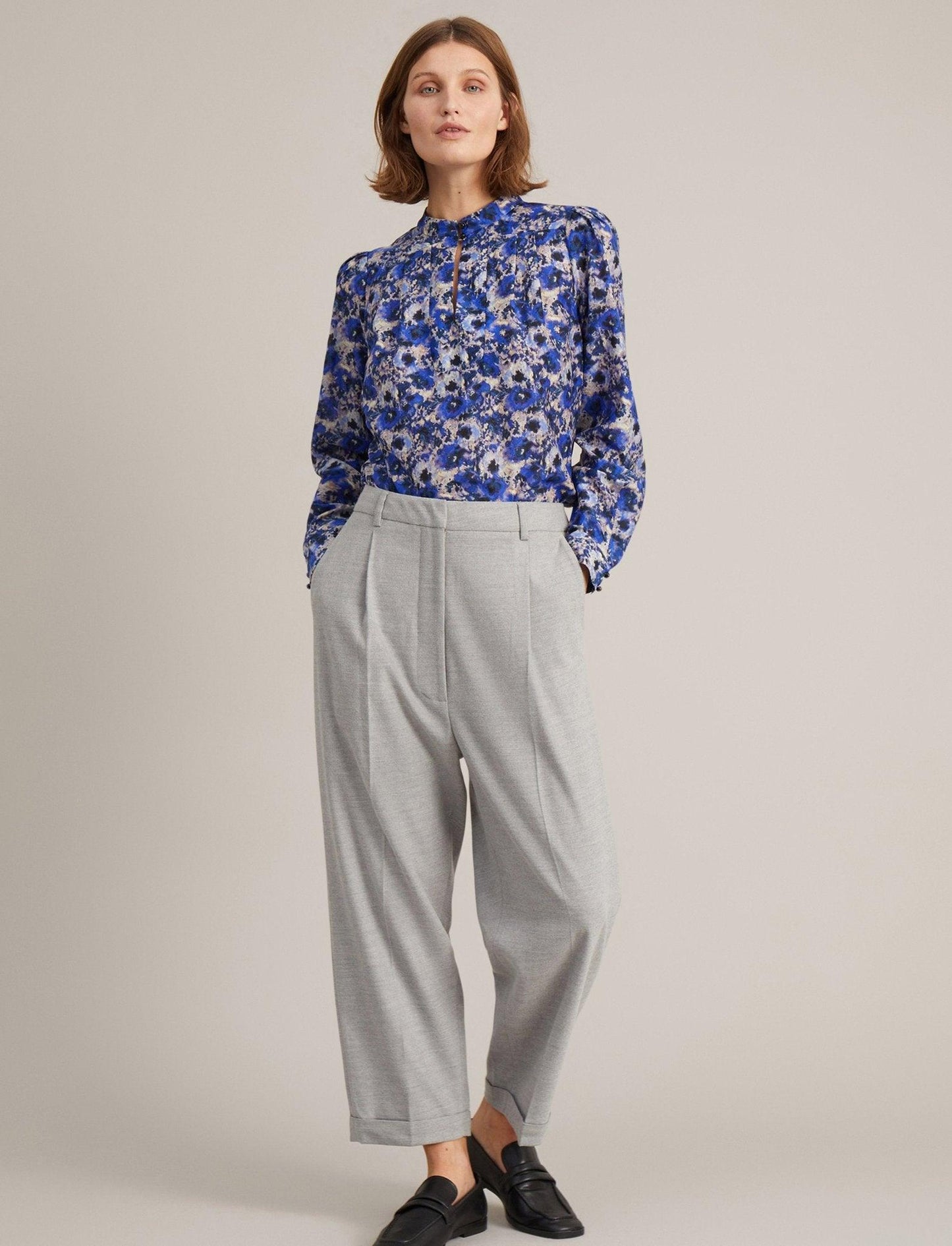 Diella Blouse Navy - No22 Damplassen