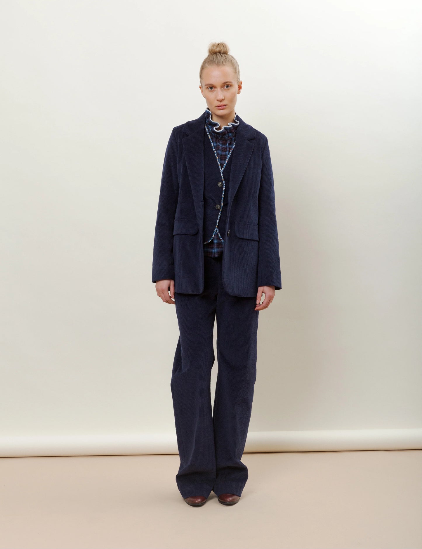Diva Jacket Navy Cord - No22 Damplassen