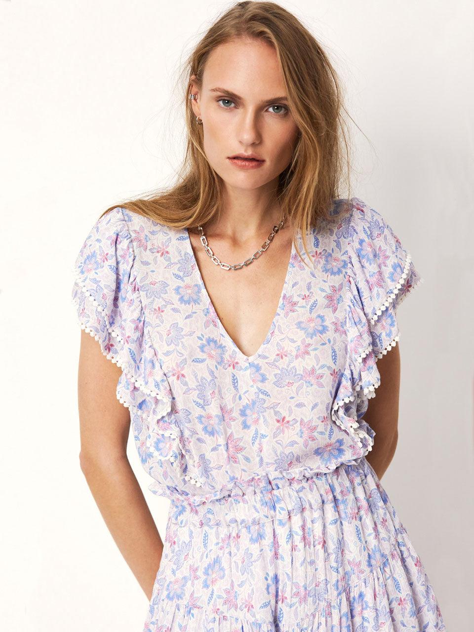 Doillon Printed Top Multicolour - No22 Damplassen